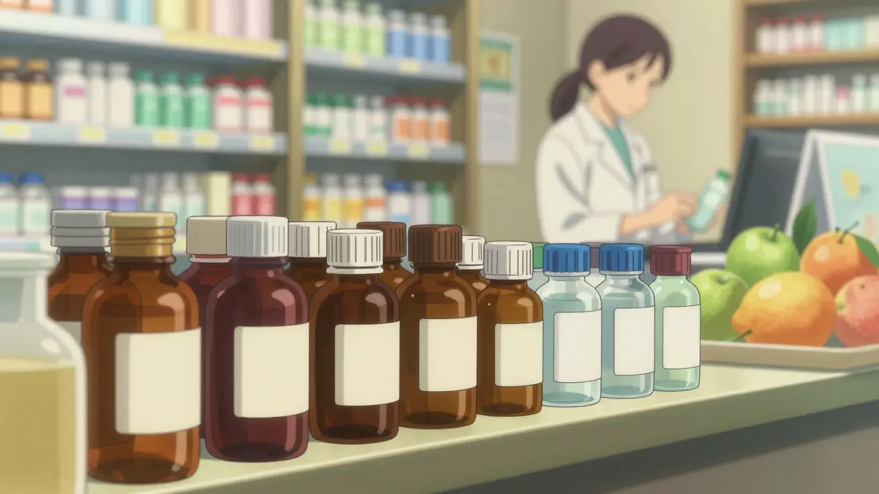 Pharmacy counter with alternative medicine options