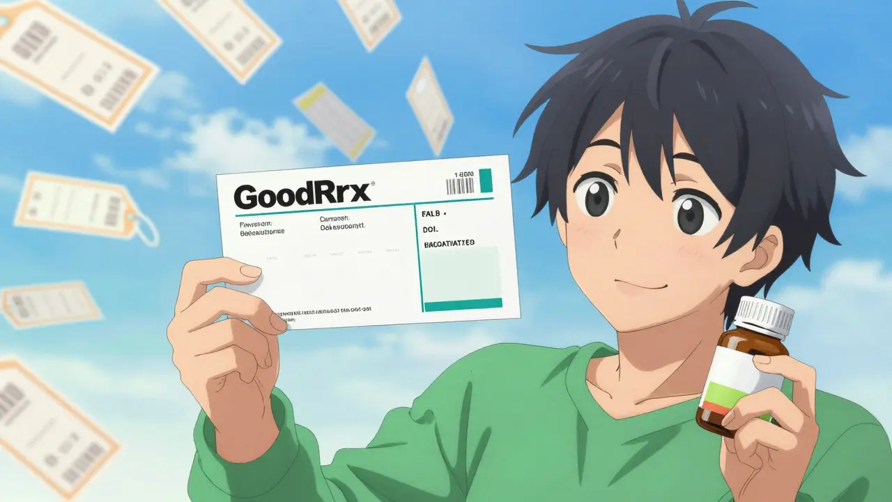 Anime character holding prescription and medicine